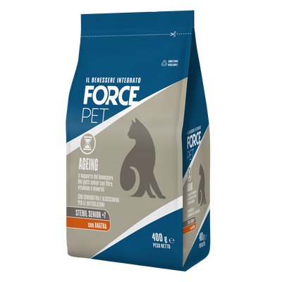 Forcepet Cat Senior 7+ anni Steril Ageing con anatra 400gr