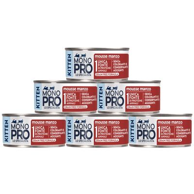 Monopro Kitten Mousse Manzo 85gr