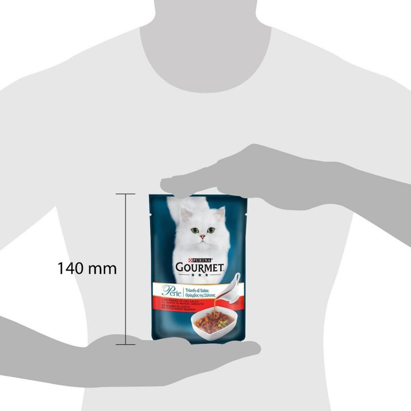 Gourmet Perle Cat Adult Trionfo di Salsa con Manzo 85 gr