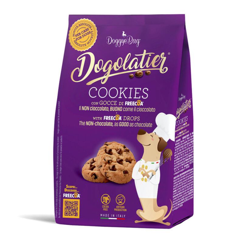 DoggyeBag Dogolatier Cookies con gocce di freecoa 180 gr