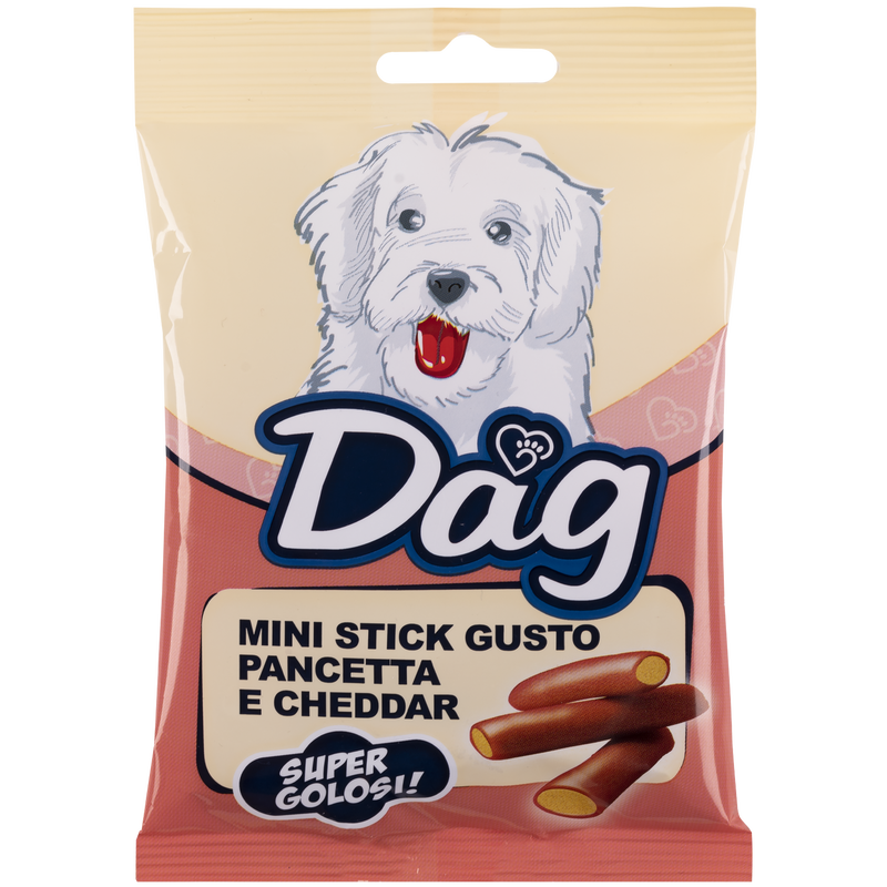 Dag Dog Mini Snack Stick Pancetta e Cheddar 50gr