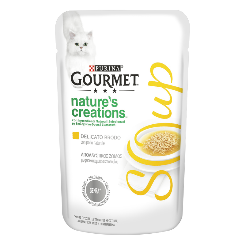 Gourmet Nature's Creation Soup Cat Adult con Pollo 40 gr