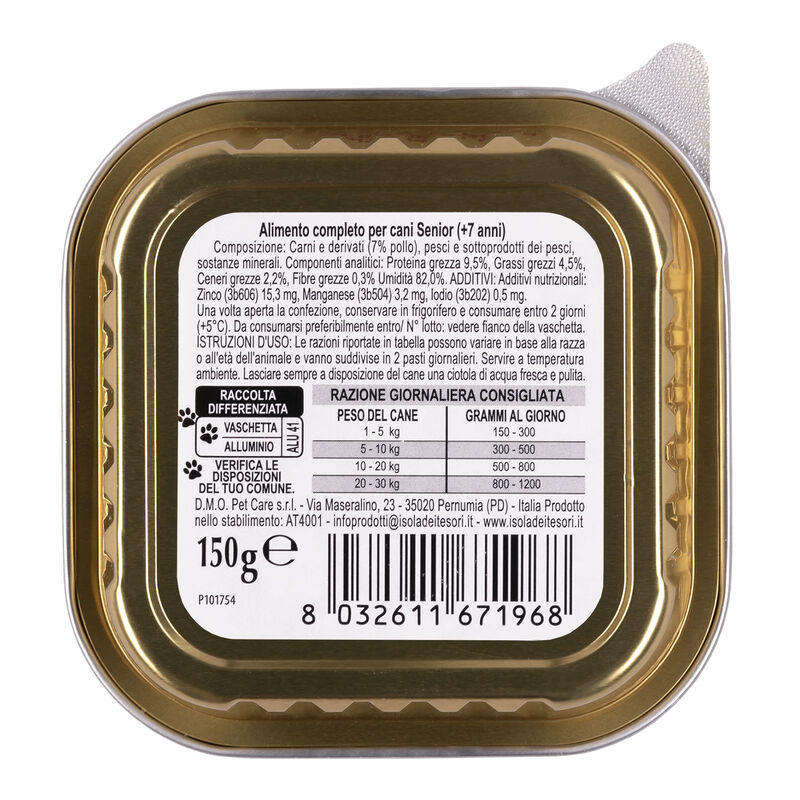 Naturalpet Dog Senior Paté con Pollo 150 gr