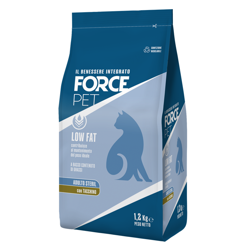 Forcepet Cat Adult Steril Low fat con tacchino 1,2kg