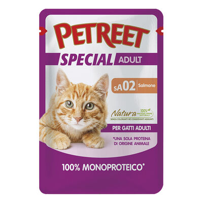 Petreet Cat 100% Monoproteico Salmone 70 gr