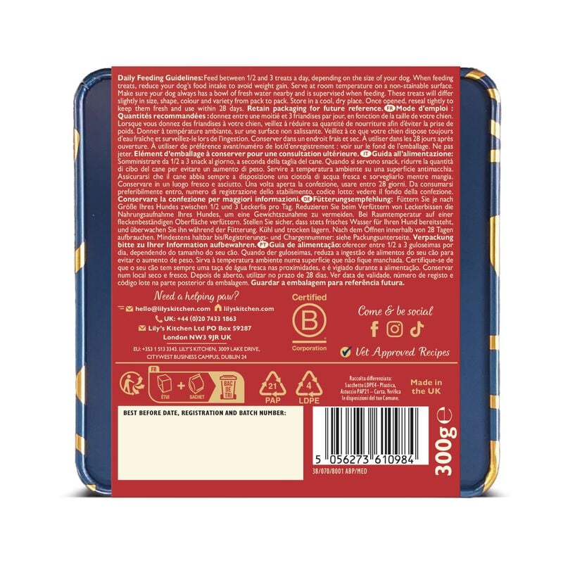 Lily's Kitchen Baked Trats Biscotti di Natale 2025 300gr