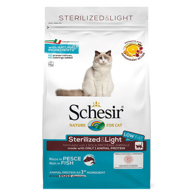 Schesir Cat Sterilized & Light Pesce 10Kg