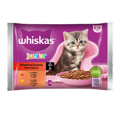 Whiskas Cat Junior Selezione Gustosa 4pzx85gr