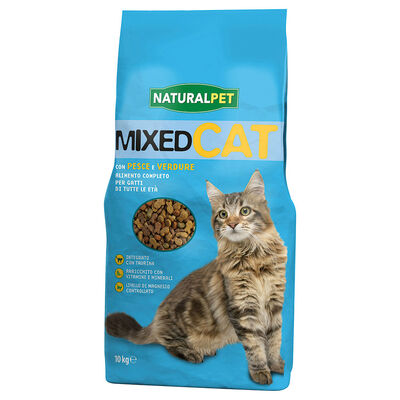 Naturalpet Cat Mixed Tonno e Verdure 10 kg