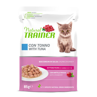 Natural Trainer Kitten&Young Snack con Tonno 85 gr