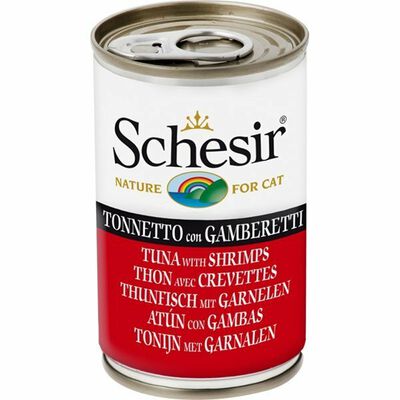 Schesir Cat Tonnetto con Gamberetti in gelatina 140 gr