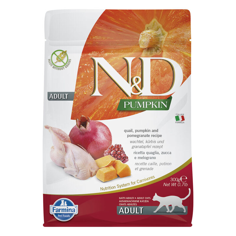 N&D Farmina Cat Pumpkin Quaglia, Zucca e Melograno 300 gr