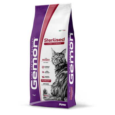 Gemon Cat Sterilised con Manzo 7kg