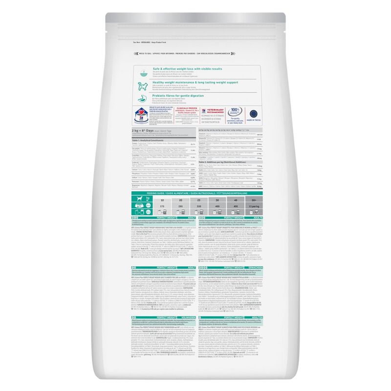 Hill's Science Plan Dog Perfect Weight Medium con Pollo 2 kg