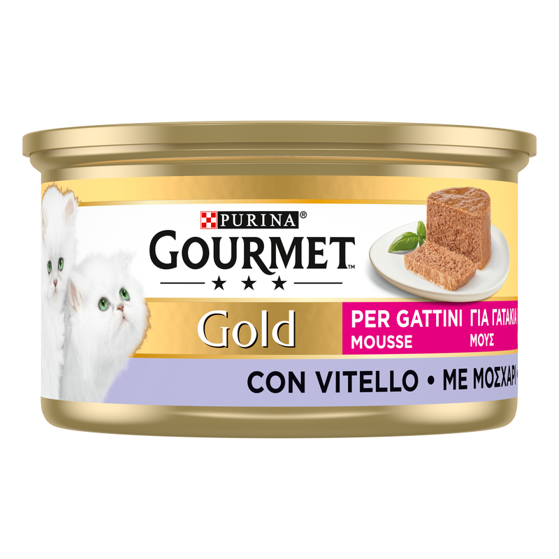 Gourmet Gold Cat Kitten Mousse con Vitello 85 gr