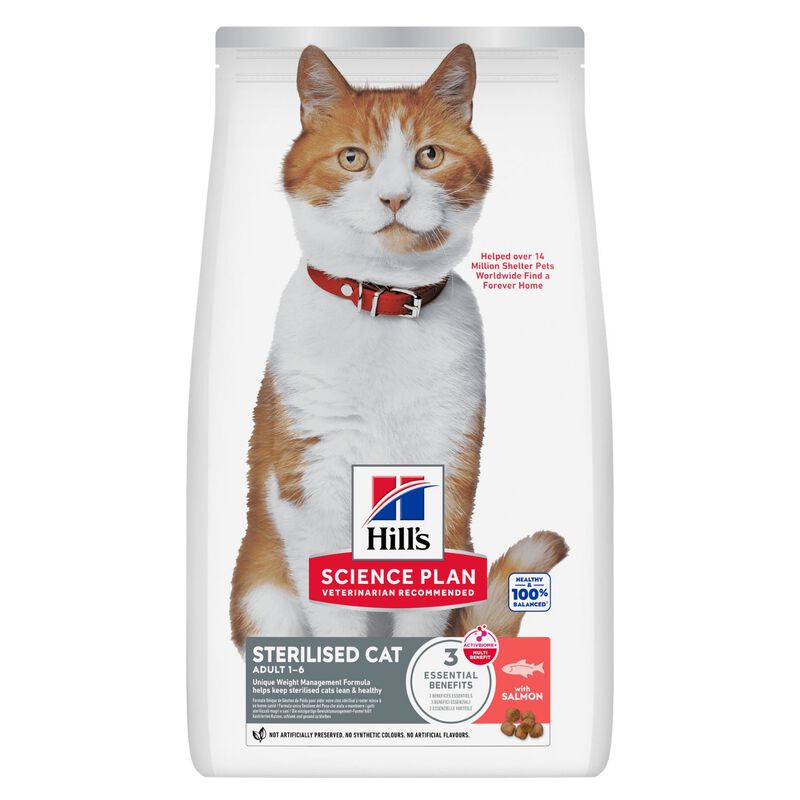 Hill's Science Plan Cat Adult Sterilises Salmone 3 kg