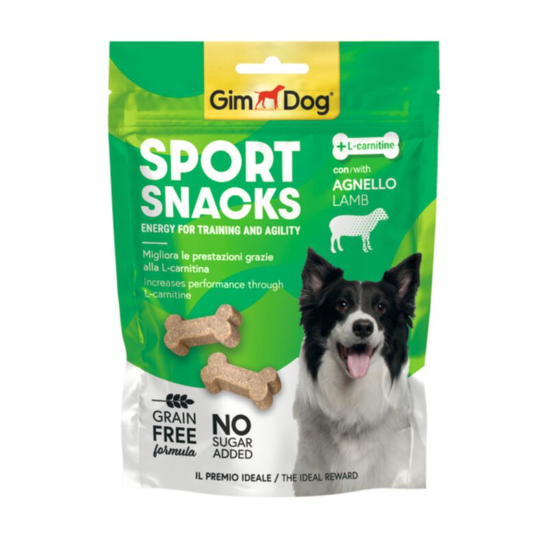 Gimdog Sport Snacks per cani con Agnello 150 gr