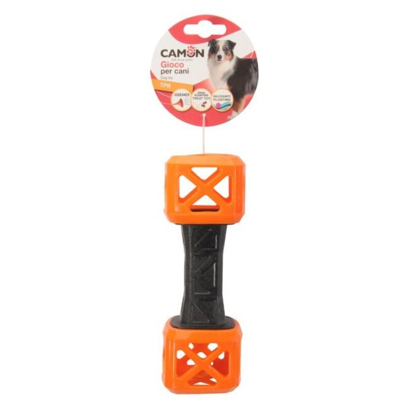 Camon Gioco Cane Manubrio Galleggiante in TPR Spargiricompense con Squeaker
