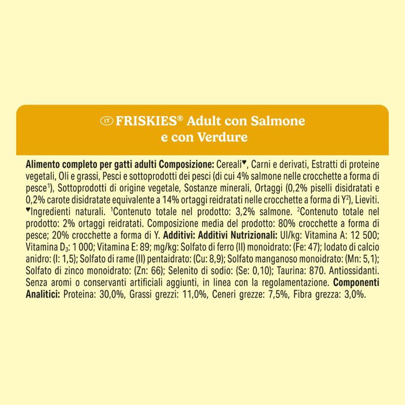 Friskies Cat Adult Mix con Salmone e Verdure 400 gr
