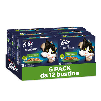 Felix Le Ghiottonerie Cat Selezioni con verdure 72x85 gr