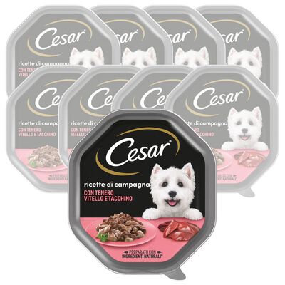 Cesar Dog Ricette di Campagna con Vitello e Tacchino 150 gr