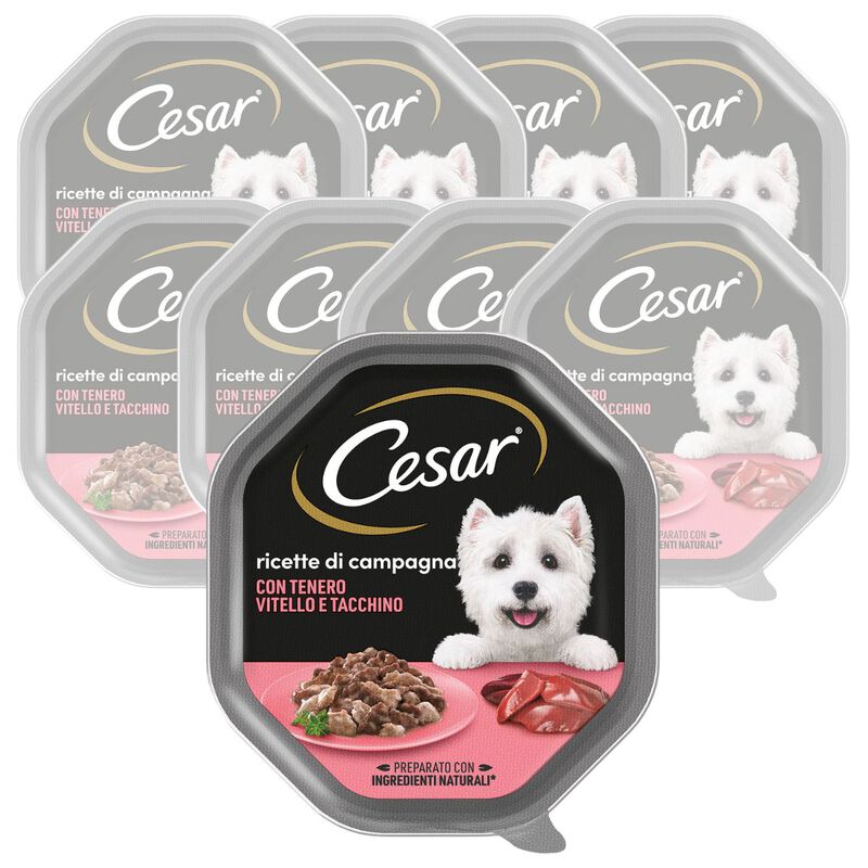Cesar Dog Ricette di Campagna con Vitello e Tacchino 150 gr