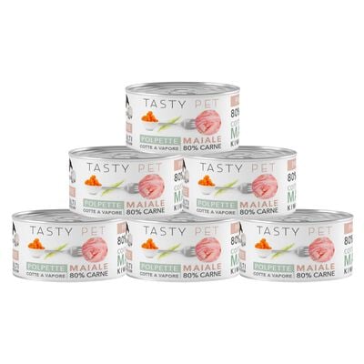 Tasty Pet Polpette in Salsa per cani con Maiale, Zucca e Piselli 150 gr
