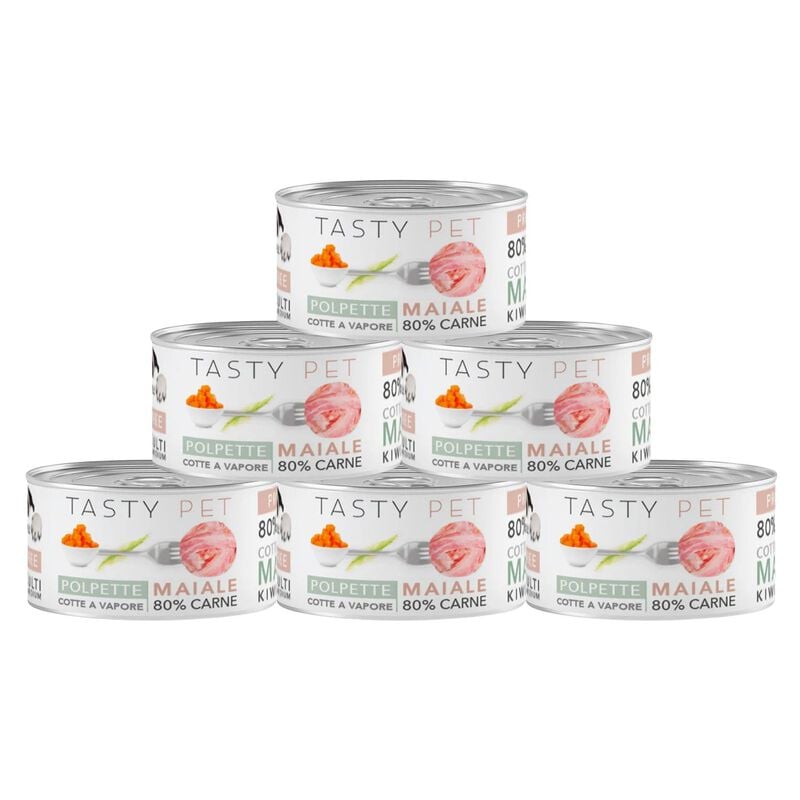 Tasty Pet Polpette in Salsa per cani con Maiale, Zucca e Piselli 150 gr
