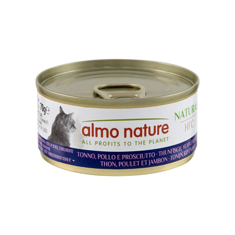 Almo Nature HFC Cat Adult Tonno Pollo e prosciutto 70gr 