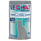 Le Chat Natural gatti adulti pezzetti di Tonno con Pesce Bianco 80 gr