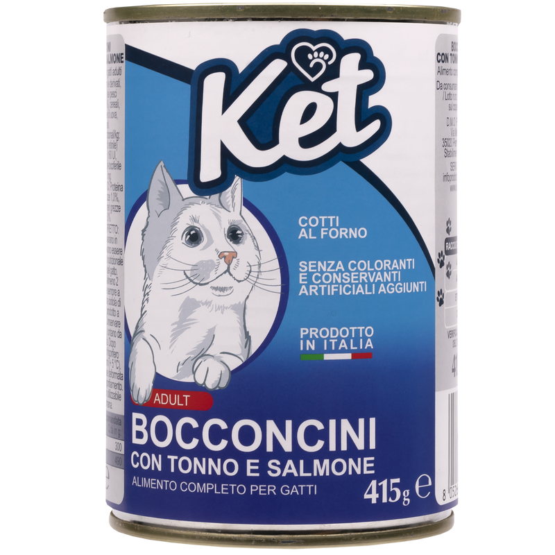 Ket Adult All breeds Bocconcini Tonno e Salmone 415 gr