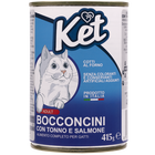 Ket Adult All breeds Bocconcini Tonno e Salmone 415 gr