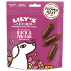 Lily's Kitchen Dog Adult Snack Scrumptious Duck and Venison Sausages, Salsicce di Anatra e Cervo 70 gr image number 0