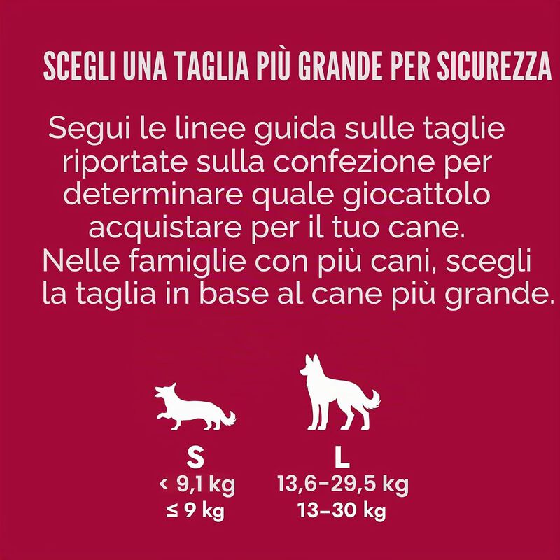 Kong Flyer per cani L Rosso