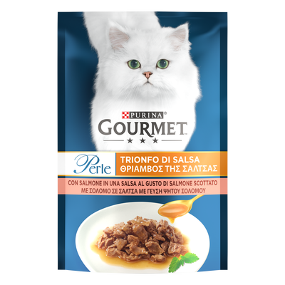Gourmet Perle Cat Adult Trionfo di Salsa con Salmone 85 gr