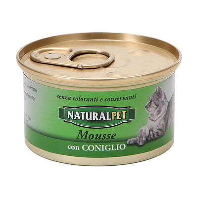 Naturalpet Cat Adult Mousse con Coniglio 85 gr