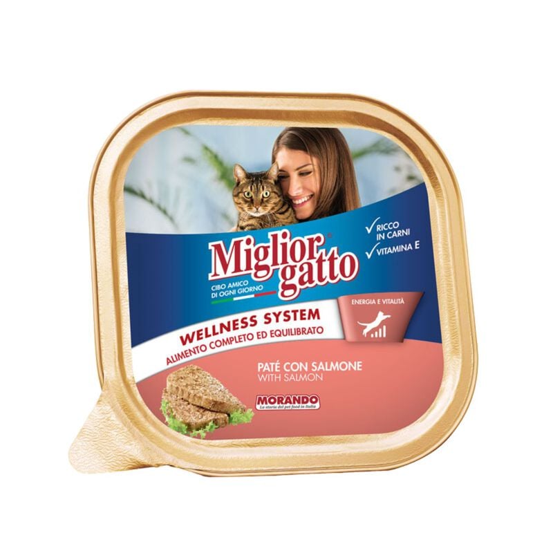 Migliorgatto Pat&eacute; con Salmone 100 gr