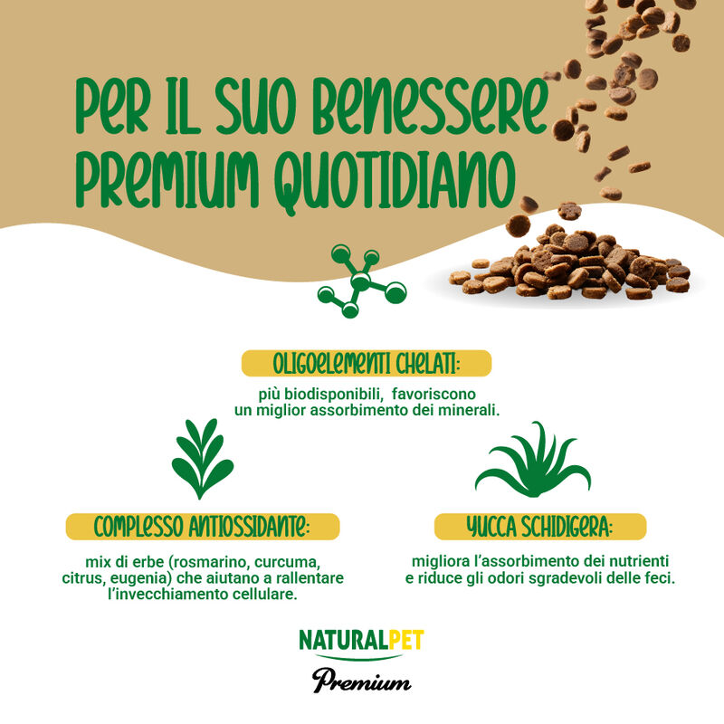 Naturalpet Premium Dog Adult All breeds ricco in Manzo 12 kg