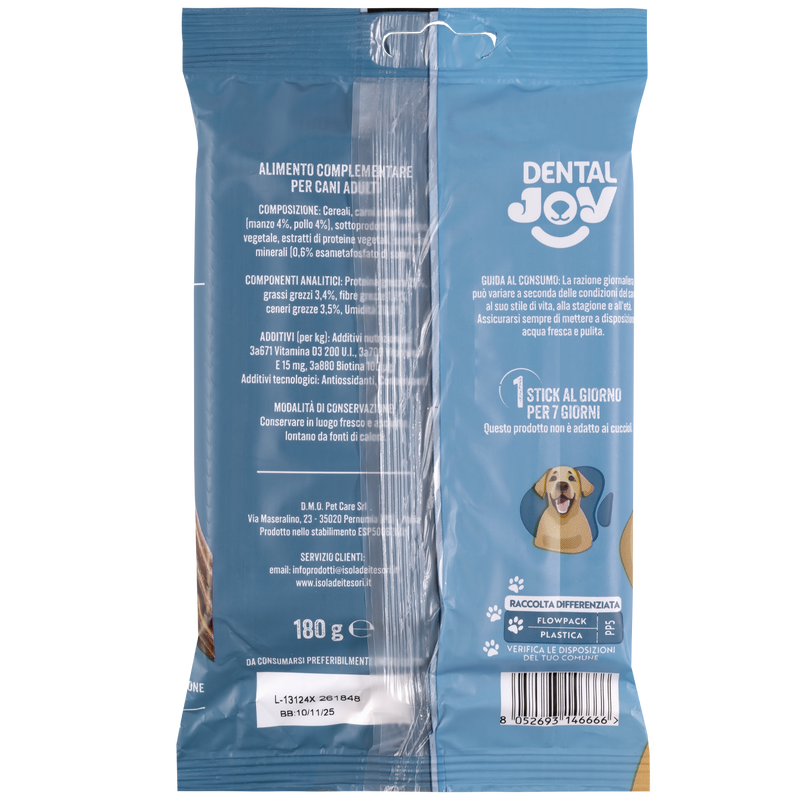 DentalJoy Dog Adult Medium&Large Snack 7 pz - Scad. Novembre 25
