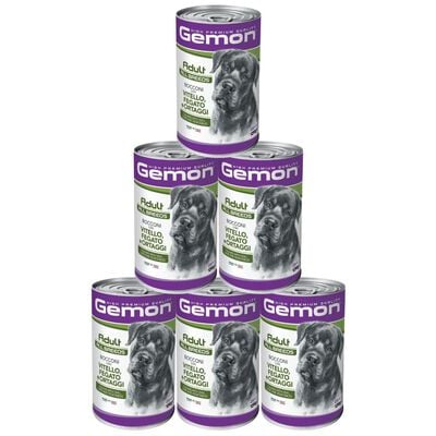 Gemon Dog All breeds Adult bocconi con Vitello, fegato ed ortaggi 1250gr