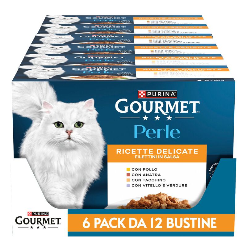 Gourmet Perle Selezione Carni Delicate 12x85g