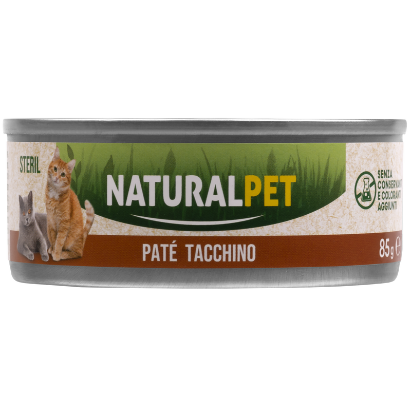 Naturalpet Cat Sterilised Paté al tacchino 85gr