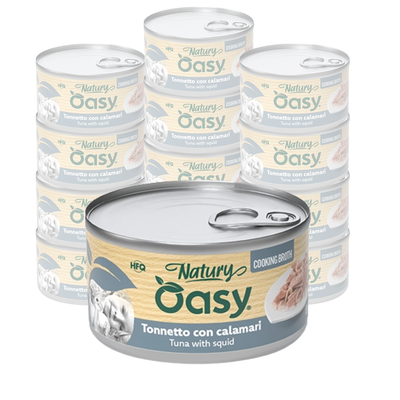 Oasy Natury Cat Adult tonnetto con calamari 150gr