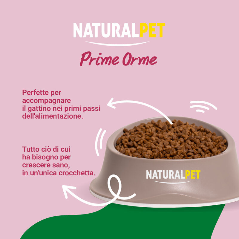 Naturalpet Prime Orme Kitten ricco in Salmone 300gr