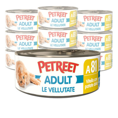 Petreet Cat Vellutate Vitello con patate dolci 70 gr A81