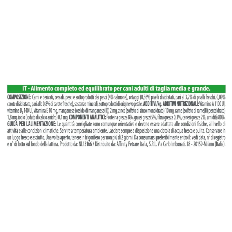 Natural Trainer Dog Mediumx&Maxi Adult bocconcini con salmone 415gr