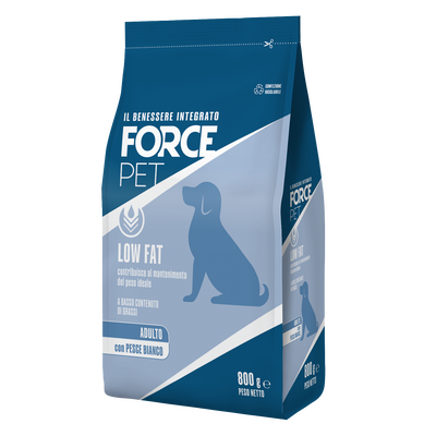 Forcepet Dog Adult Low Fat con pesce bianco 800gr