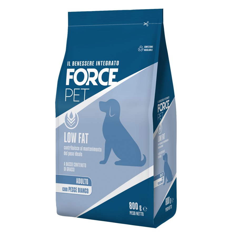 Forcepet Dog Adult Low Fat con pesce bianco 800gr