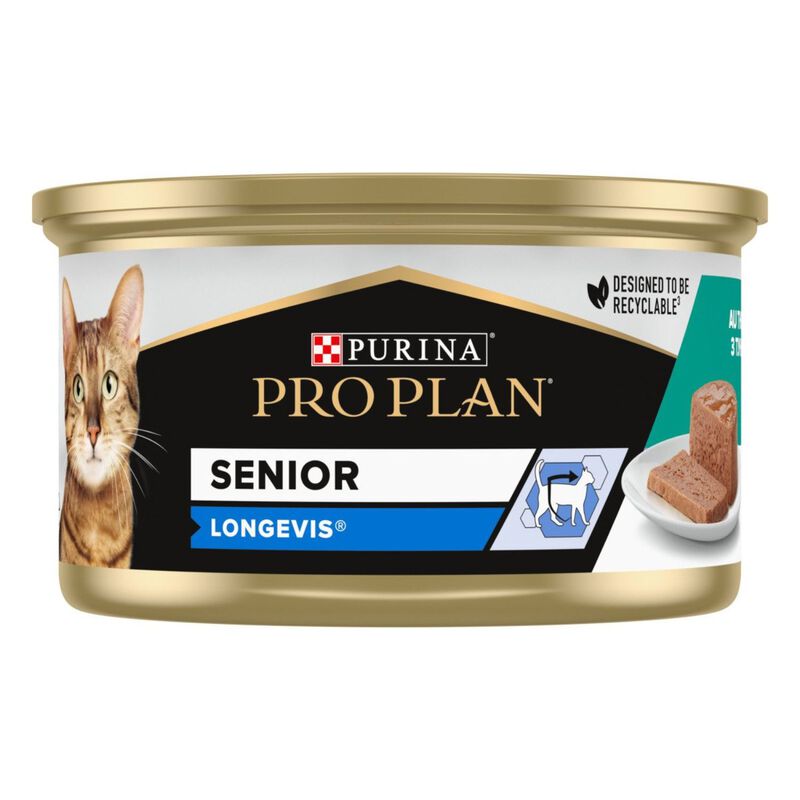 Purina Pro Plan Longevis Cat Adult 7+ Mousse con Tonno 85 gr