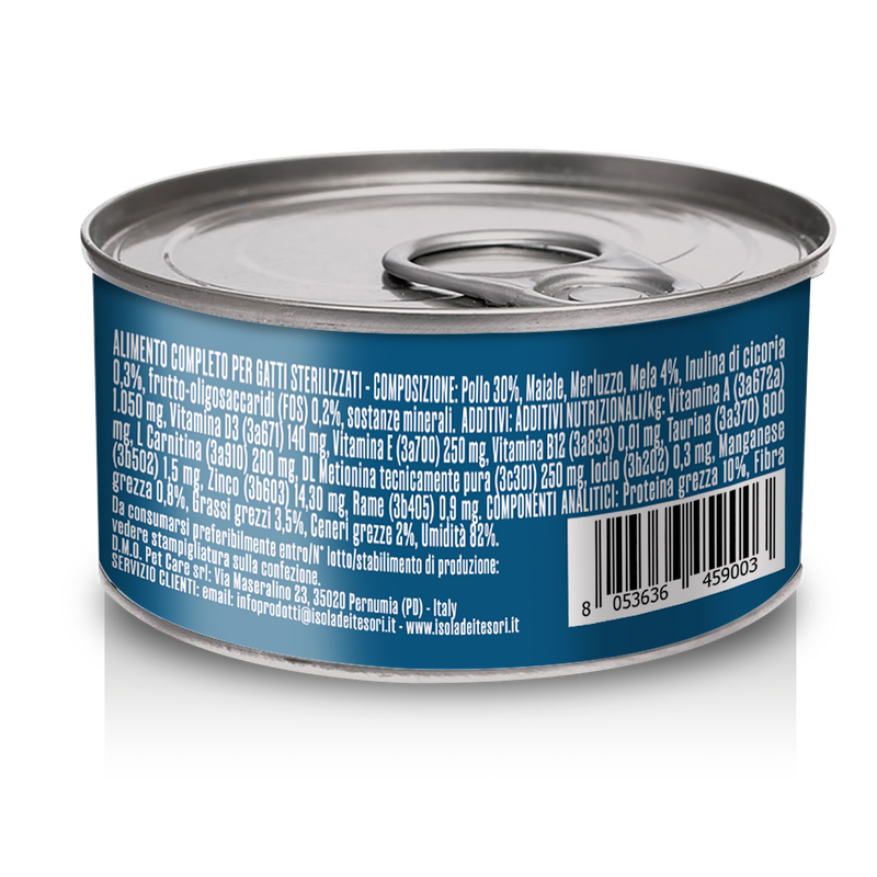 Forcepet Cat Adult Steril Digestive soft pat&egrave; con pollo 85gr